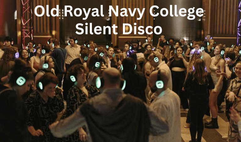Silent disco at the Painted Hall, Old Royal Naval College Greenwich London
